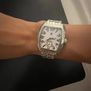 Michele silver urban watch, small, needs battery replacement Michele Watch Repair, Overhaul/Movement, Crystal & Battery  main image 4